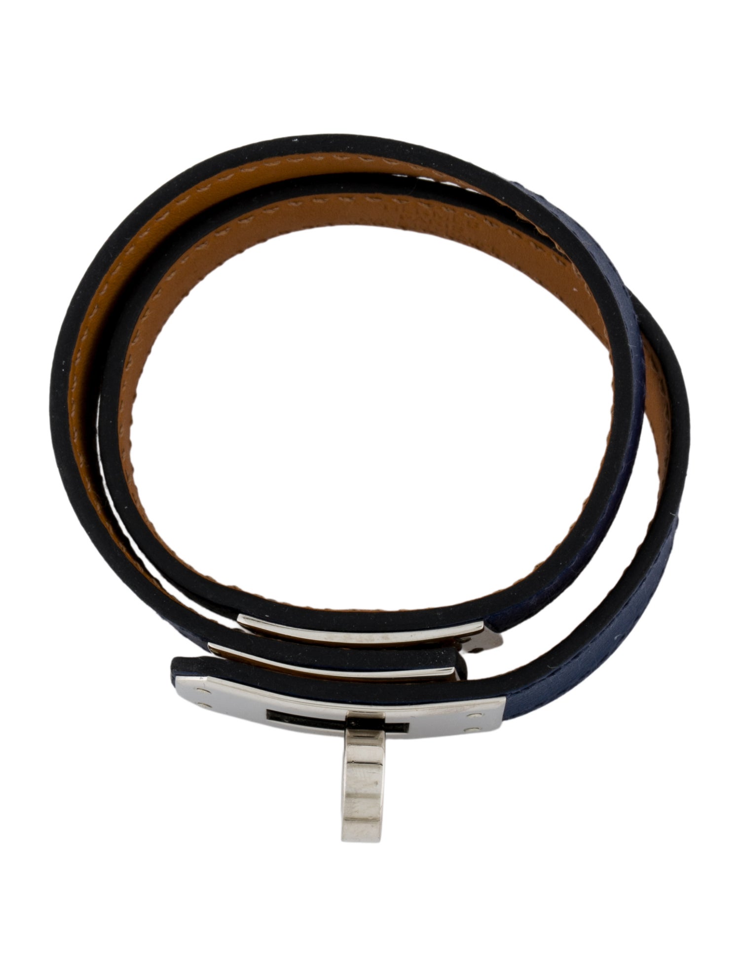 Hermès Leather Kelly Double Tour Wrap Bracelet